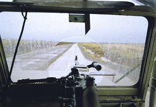 View from patrol car