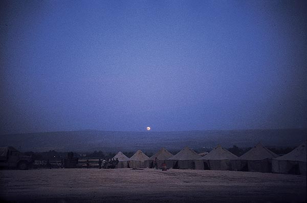 Moonrise over the Golan Heights